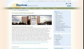 
							         Community Health Needs Assessment | Onslow Memorial Hospital								  
							    