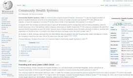
							         Community Health Systems - Wikipedia								  
							    