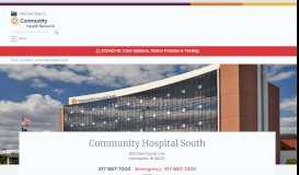 
							         Community Hospital South | Community Health Network								  
							    