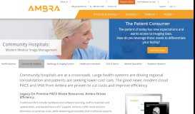 
							         Community Hospitals | Ambra Health | Your Medical Imaging Cloud								  
							    