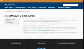 
							         Community Housing | UCLA Housing								  
							    