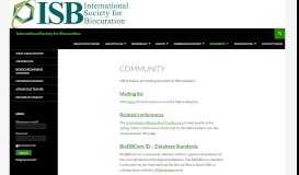 
							         Community | International Society for Biocuration								  
							    