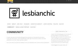 
							         Community | lesbian chic								  
							    