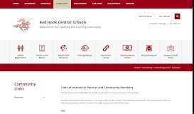 
							         Community Links / Overview - Red Hook Central Schools								  
							    
