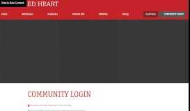 
							         Community Login - Convent of the Sacred Heart								  
							    