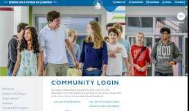 
							         Community Login - International School Hamburg								  
							    