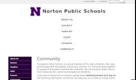 
							         Community - Norton School District - Norton Public Schools								  
							    