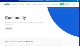 
							         Community | Okta								  
							    