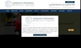 
							         Community Orthopedic Medical Group Mission Viejo, CA | Orthopedic ...								  
							    
