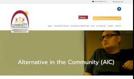 
							         Community Partners in Action Alternative in the Community (AIC)								  
							    