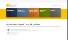 
							         Community Pharmacy Service Charter – The 6CPA								  
							    