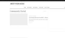 
							         Community Portal Archives - Best for Kodi								  
							    