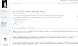 
							         Community portal - Dwarf Fortress Wiki								  
							    
