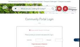 
							         Community Portal - International School of Brussels								  
							    