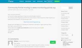 
							         Community Portal moving to www.monitoring-portal.org | Icinga								  
							    