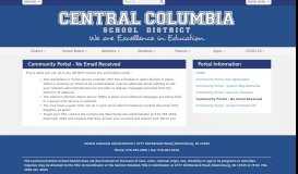 
							         Community Portal - No Email Received - Central Columbia School ...								  
							    
