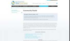 
							         Community Portal - San Francisco Public Utilities Commission								  
							    