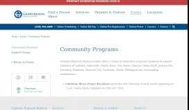 
							         Community Programs | Gadsden Regional Medical Center | Gadsden ...								  
							    