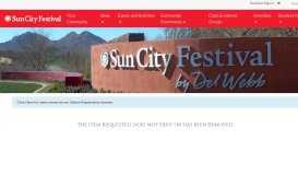 
							         Community Reminders & Misc Information - Sun City Festival								  
							    