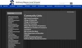 
							         Community Resources - Anthony Wayne Local Schools								  
							    