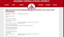 
							         Community Schools - District Departments - Massena Central School ...								  
							    