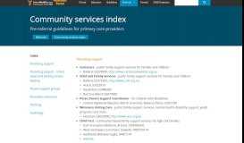 
							         Community services index :: Paediatric Portal - Paeds Portal								  
							    