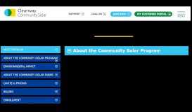 
							         Community Solar FAQs | Clearway Community Solar								  
							    
