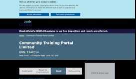 
							         Community Training Portal Limited - Ofsted								  
							    