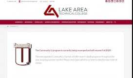 
							         Community U - Lake Area Technical Institute								  
							    