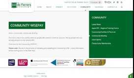 
							         Community WisePay - The de Ferrers Academy								  
							    
