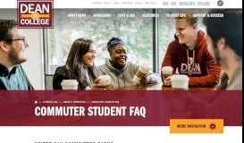 
							         Commuter Student | Frequently Asked Questions ... - Dean College								  
							    