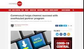 
							         Commvault helps channel succeed with overhauled partner program ...								  
							    