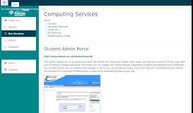 
							         Comp. Srv.: Student Admin Portal - LearningSpace								  
							    