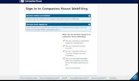 
							         Companies House - Sign in - Companies House WebFiling								  
							    