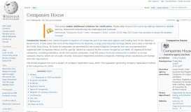 
							         Companies House - Wikipedia								  
							    