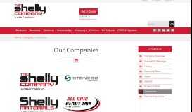 
							         Companies - The Shelly Company								  
							    