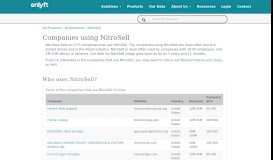 
							         Companies using NitroSell - iDatalabs								  
							    