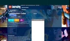 
							         Companion Cube | LEGO Dimensions Wiki | FANDOM powered by Wikia								  
							    