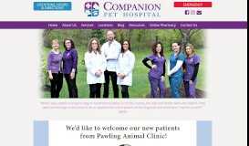 
							         Companion Pet Hospital | Veterinary Hospital Fishkill, NY | Fishkill Pet ...								  
							    