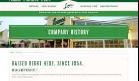 
							         Company History | Lowes Foods								  
							    