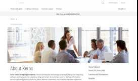 
							         Company Information | Xerox								  
							    
