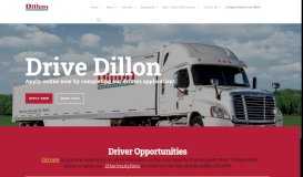 
							         Company News | Drive Dillon - A Tennessee Dry Van Trucking ...								  
							    