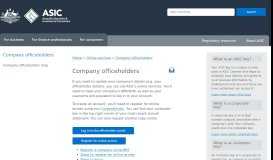 
							         Company officeholders | ASIC - Australian Securities and Investments ...								  
							    