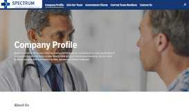 
							         Company Profile - Spectrum Health Resources								  
							    