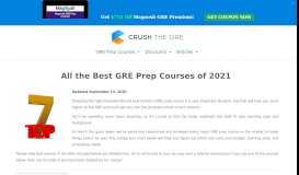 
							         COMPARE 2019's Top 7 Best GRE Prep Courses! [ Save $ $ ]								  
							    