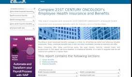 
							         Compare 21ST CENTURY ONCOLOGY's Employee Health ...								  
							    