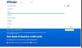 
							         Compare Bank of America credit cards | finder.com								  
							    