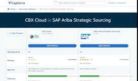 
							         Compare CBX Cloud vs SAP Sourcing/CLM - Capterra								  
							    