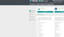
							         Compare Continu vs QT9 Quality Management | GetApp								  
							    