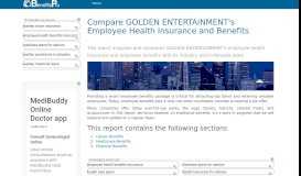 
							         Compare GOLDEN ENTERTAINMENT's Employee Health Insurance ...								  
							    